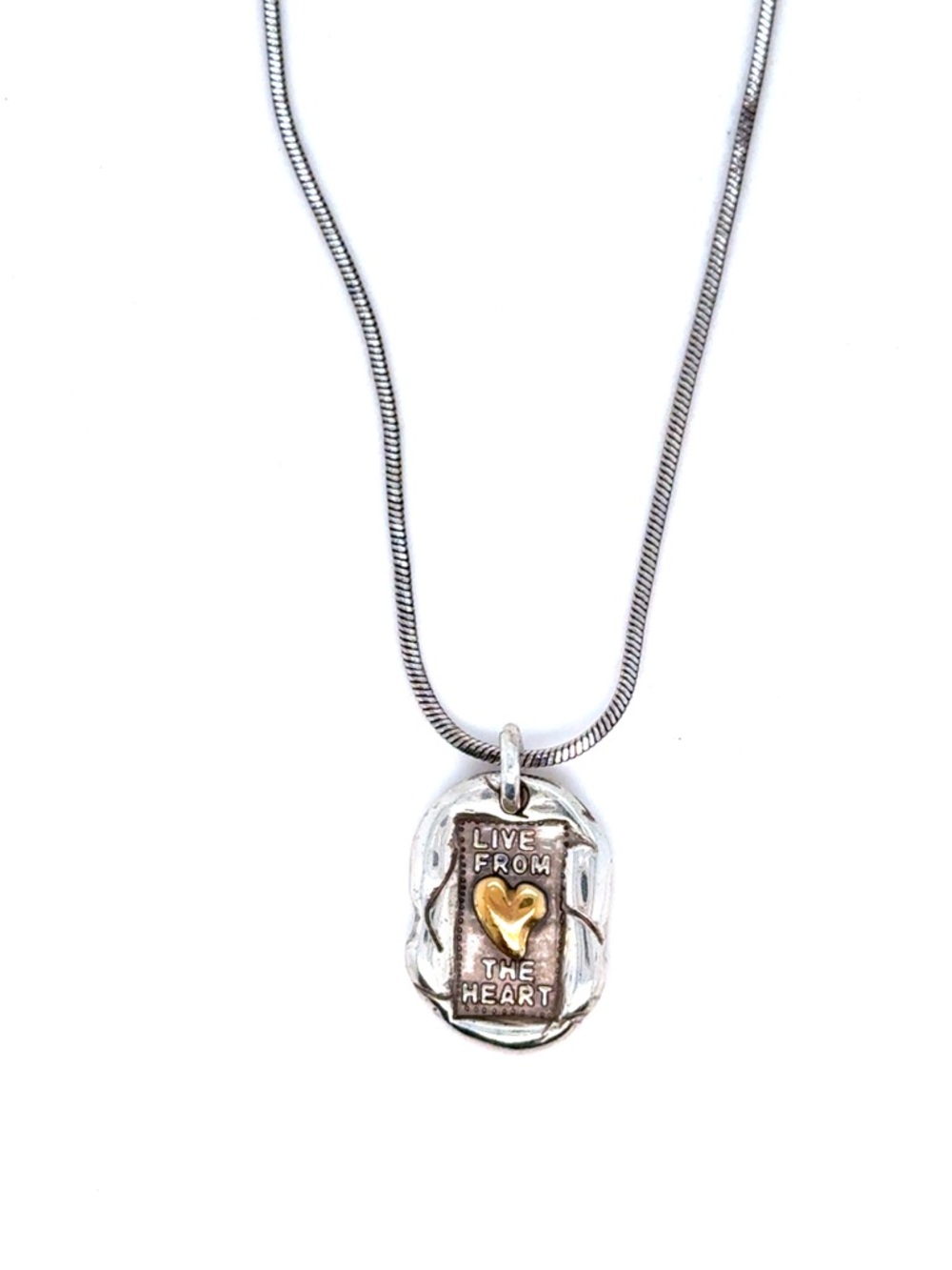 Brighton‎ Live From The Heart Two-Tone Pendant Necklace - Silver & Gold